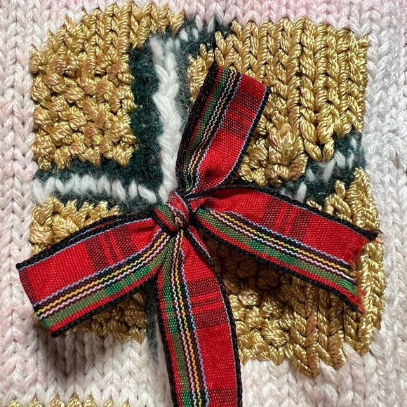 Vintage Ugly Christmas Sweater TIARA Cardigan Sweater Womens Large 90’s - Picture 4 of 16